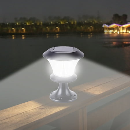 Blanc Chaud Glighone Lampe de Poteau Lampe Pilier Portail Lampe D/'extérieur lumière colonne lampe Villa IP65 étanche Aluminium jardin paysage pelouse porte clôture entrée lumièr